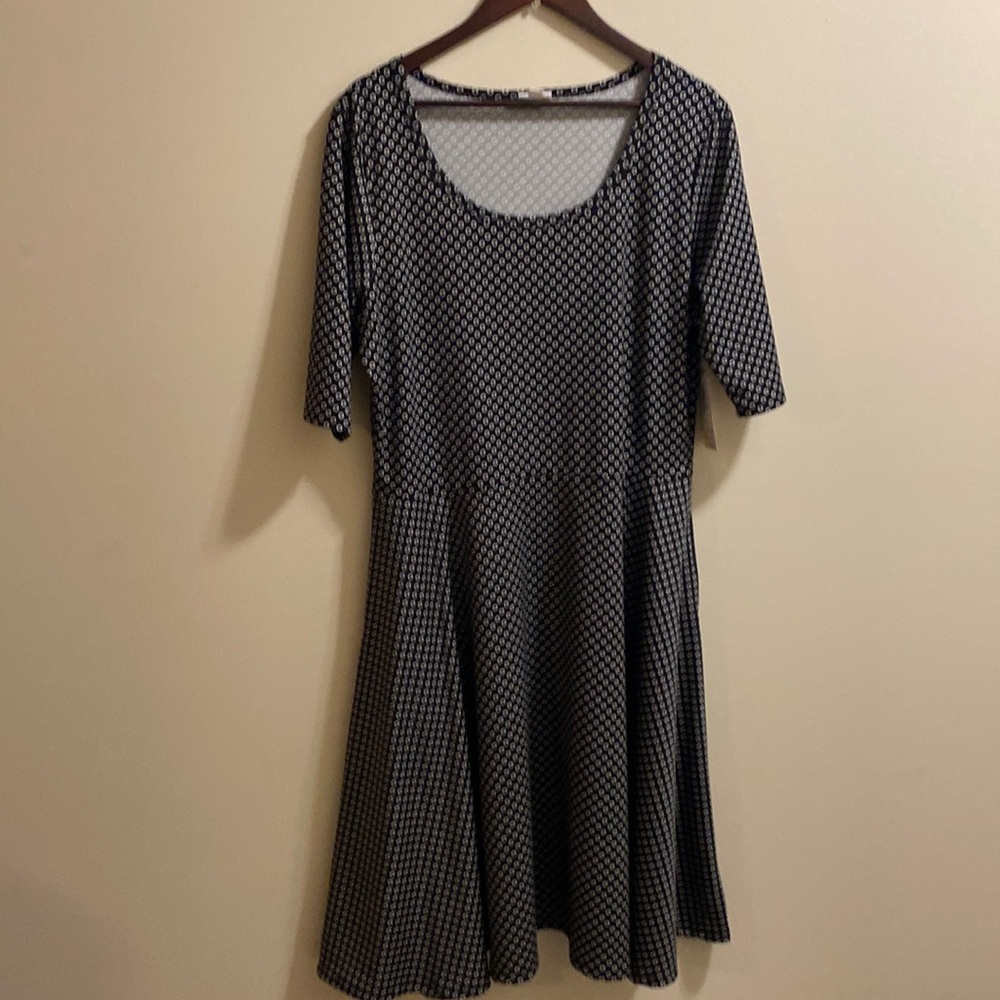 NWT 3XL LuLaRoe black and white dress